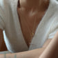 18k coating Pearl alloy necklace