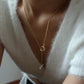 18k coating Pearl alloy necklace