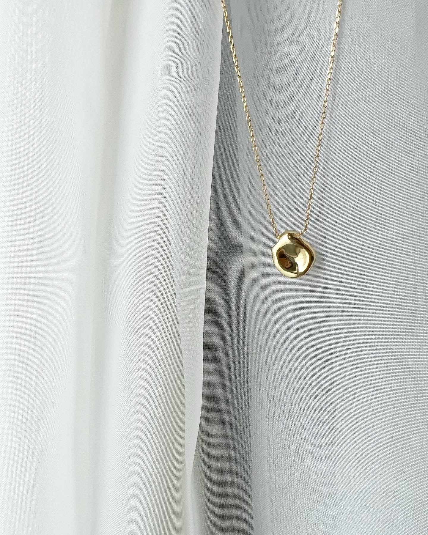 Foun: silver925+K18GP Bubble necklace GOLD-